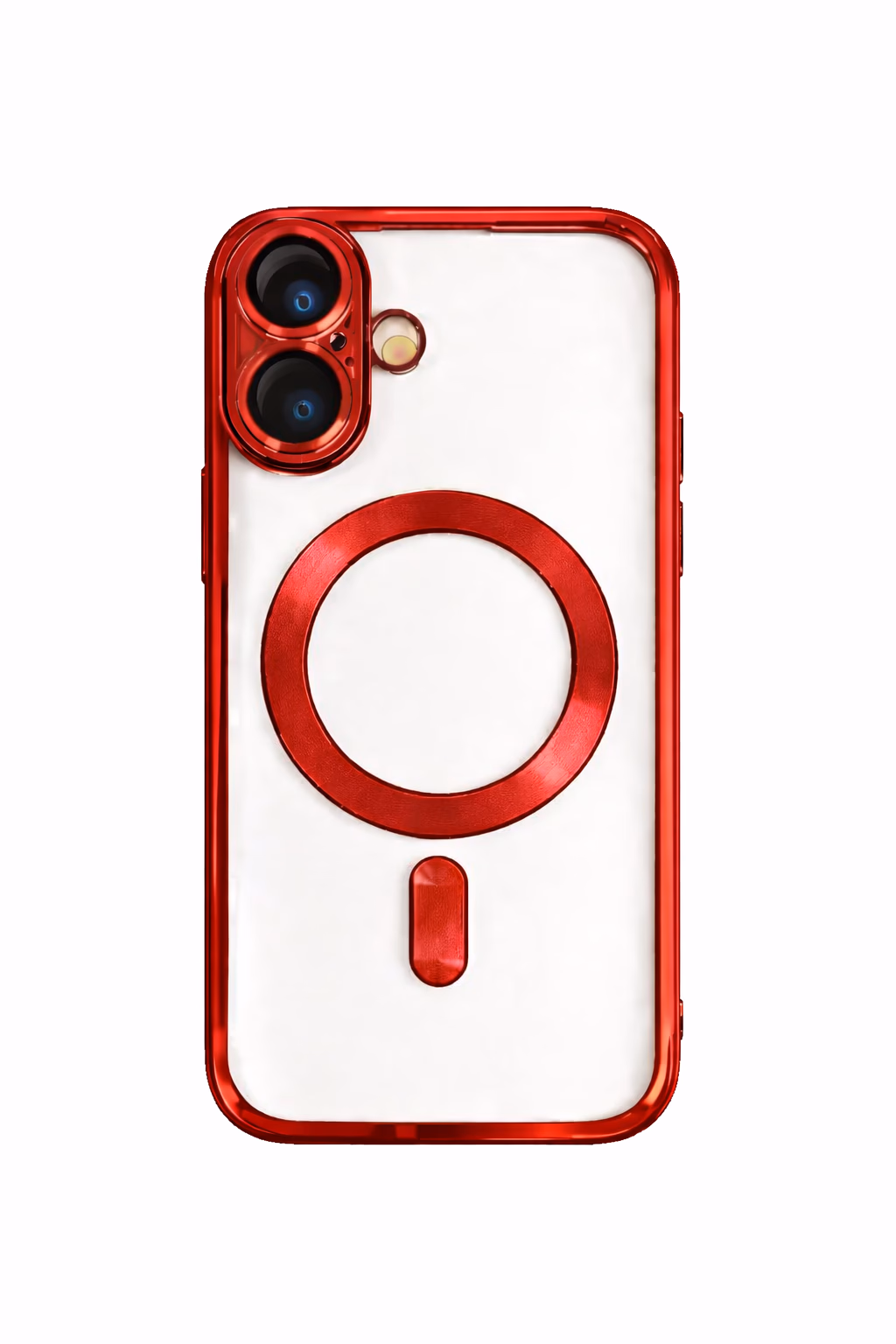iPhone 16 Plus - Chrome Magsafe + Lens Protection - Red